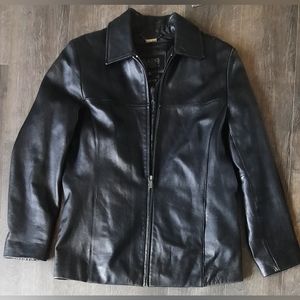 Genuine leather jacket with thinsulate zip-out liner sz S Pelle Studio
